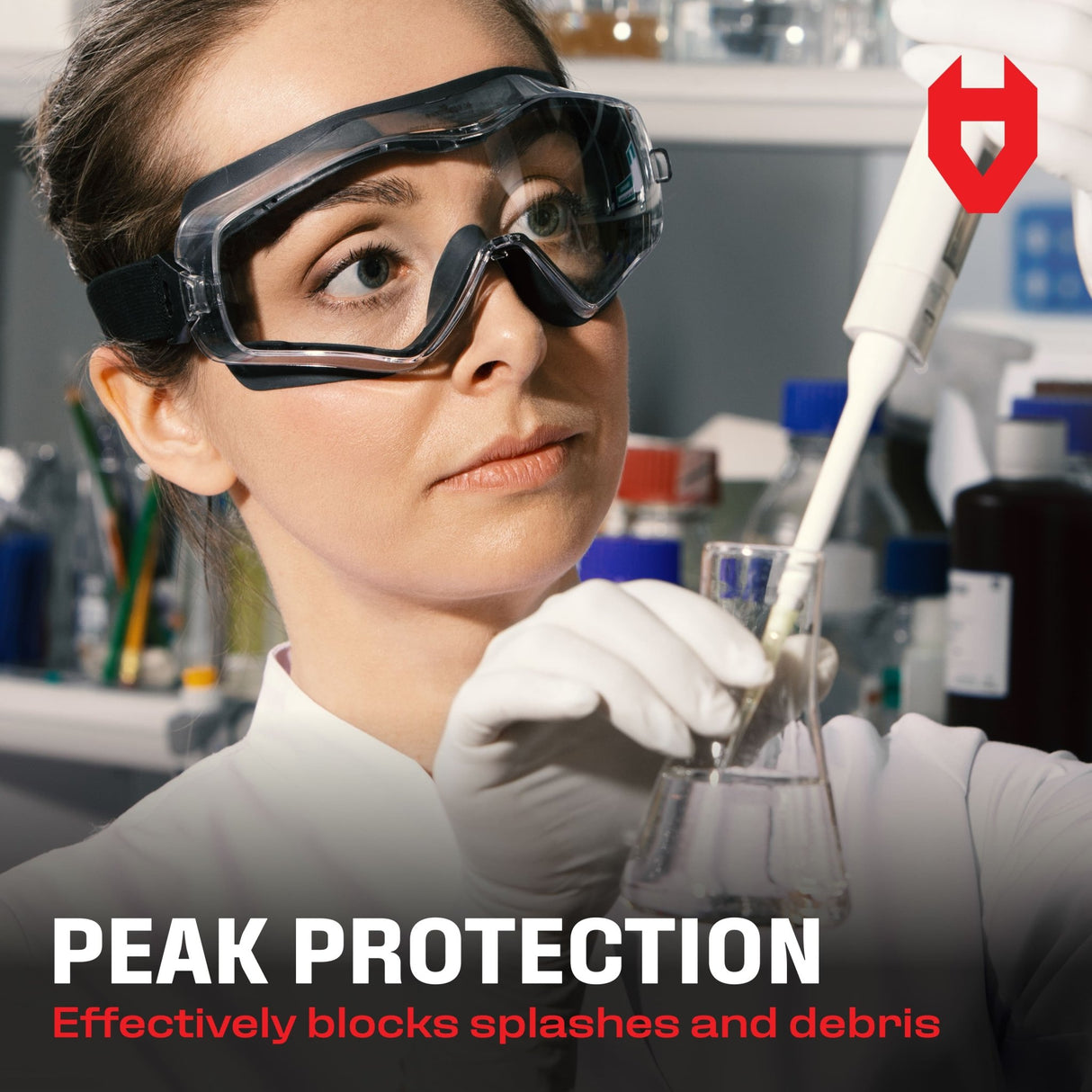 UltraShield Pro Premium Anti - Fog Safety Goggles - NoCry -