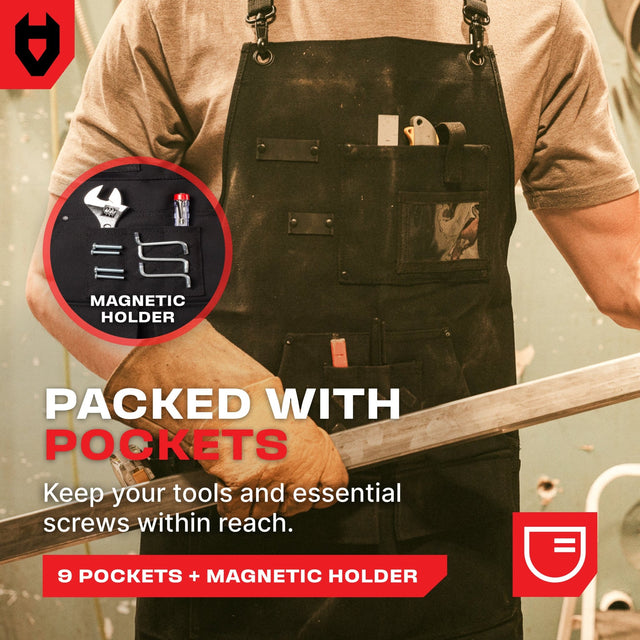 WorkCraft+ Durable Functional Work Apron - NoCry -