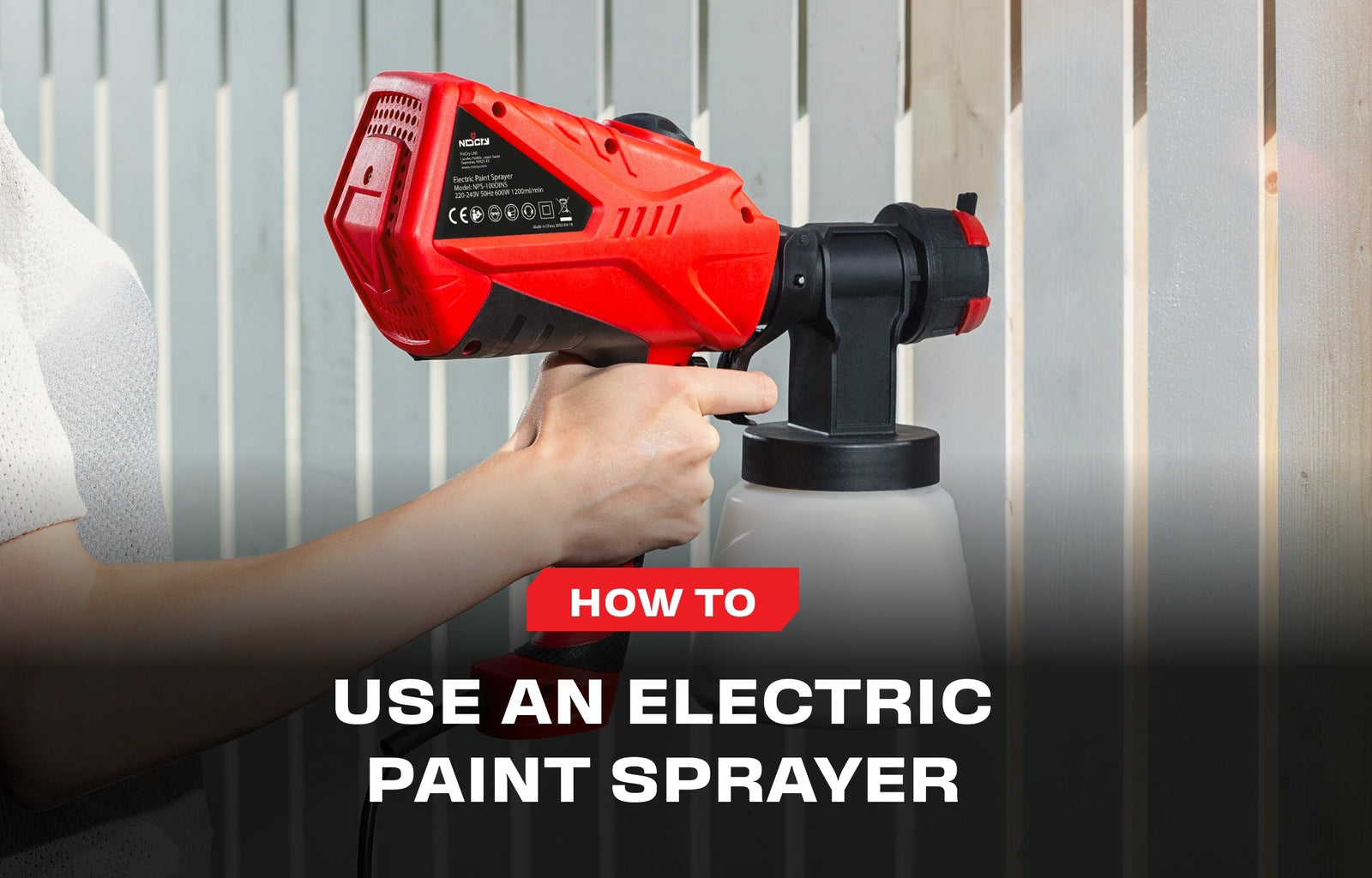 How to use an electric paint sprayer - NoCry