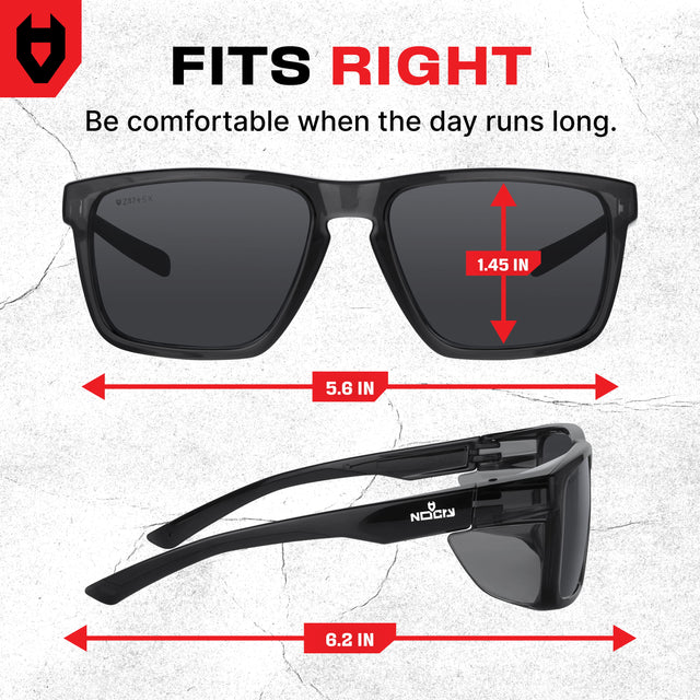 SideArmor Polarized Safety Sunglasses