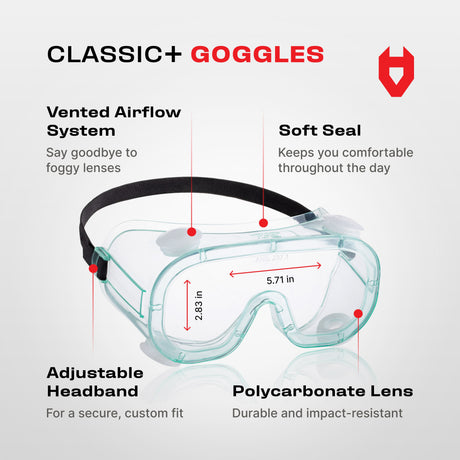 Classic+ Safety Goggles