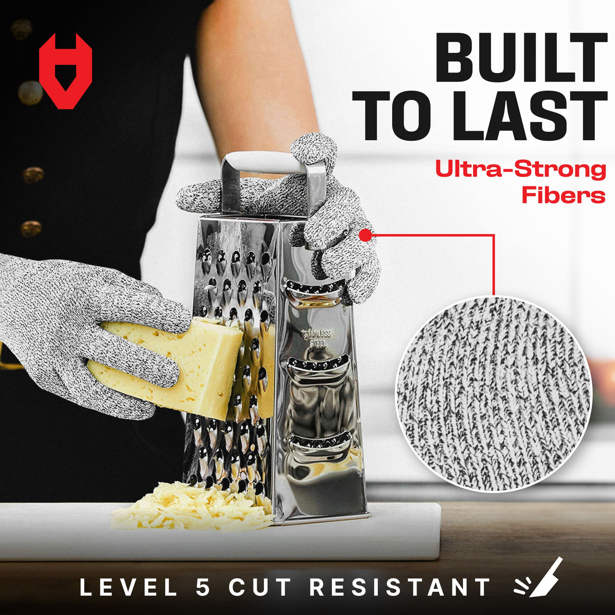 CutGuard+ Enhanced Grip Cut Resistant Gloves