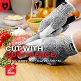 CutGuard+ Reinforced Cut Resistant Gloves - NoCry -