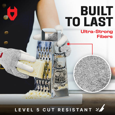 CutGuard+ Reinforced Cut Resistant Gloves - NoCry -