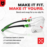 EyeArmor+ Adjustable Anti-Fog Safety Glasses