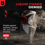 ForceShield+ Anti-Fog Safety Goggles with Detachable Face Shield