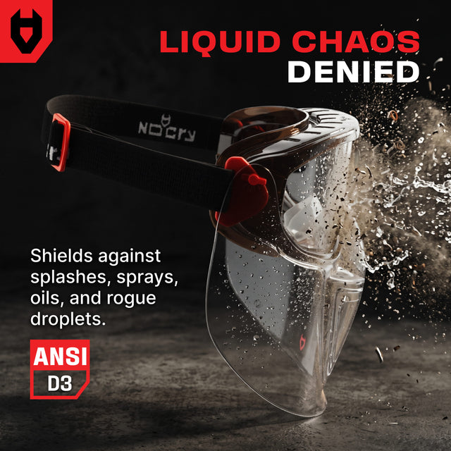 ForceShield+ Anti-Fog Safety Goggles with Detachable Face Shield
