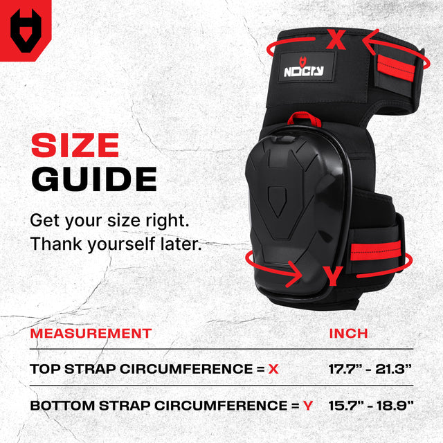 GelGuard Pro Heavy Duty Thigh Strap Knee Pads