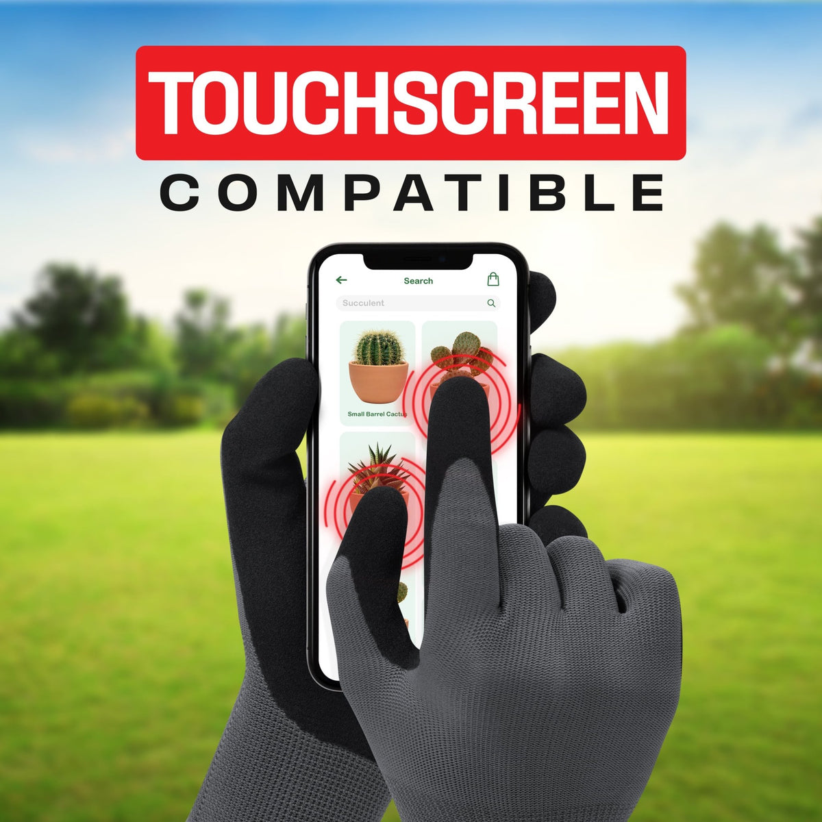NoCry Gants De Jardinage Renforcés Cuir De Chèvre – Taille Large – Protection Anti-Épines, Anti-Piqûres – Idéal Rosiers, Cactus