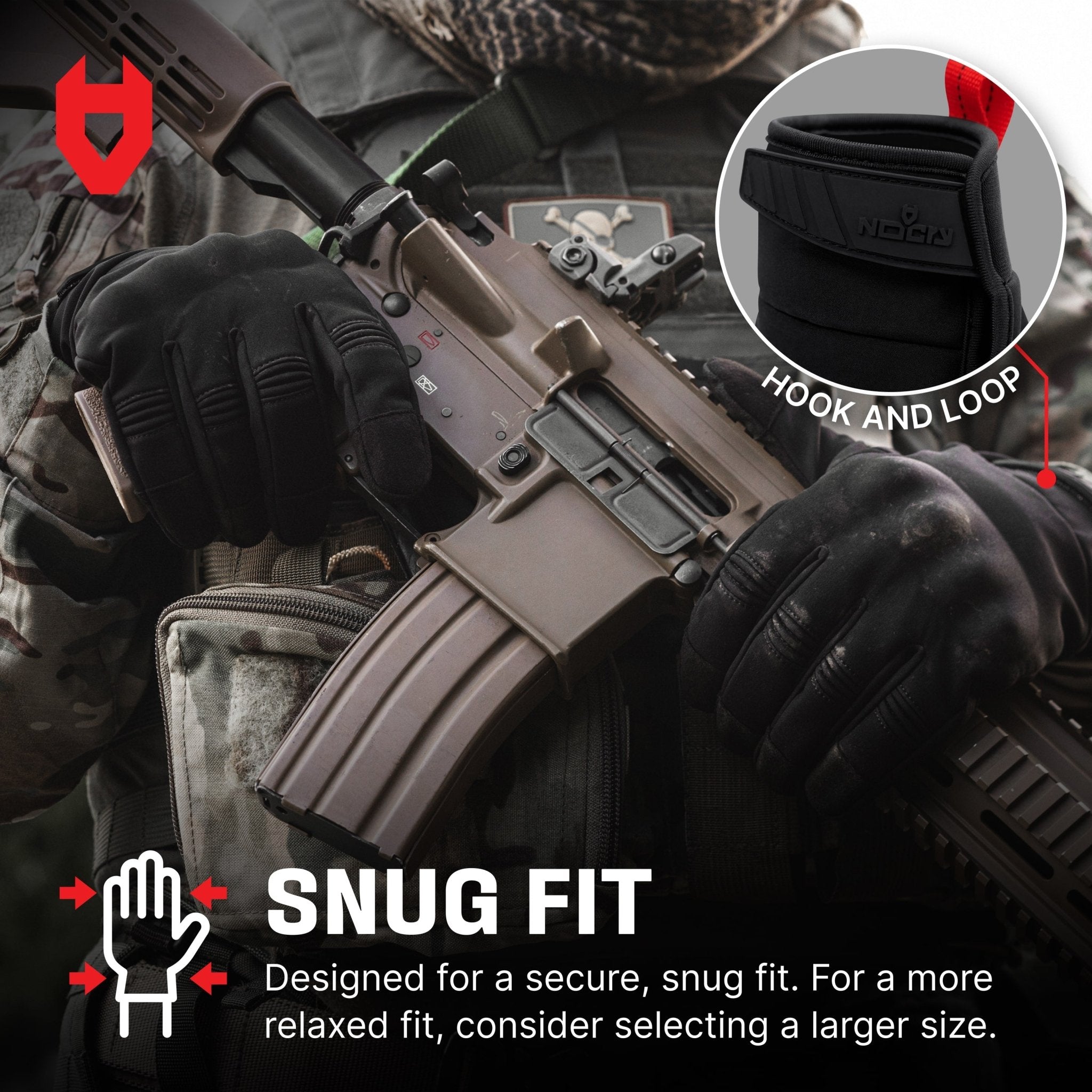 NoCry ImpactFit Pro Water Resistant Tactical Work Gloves