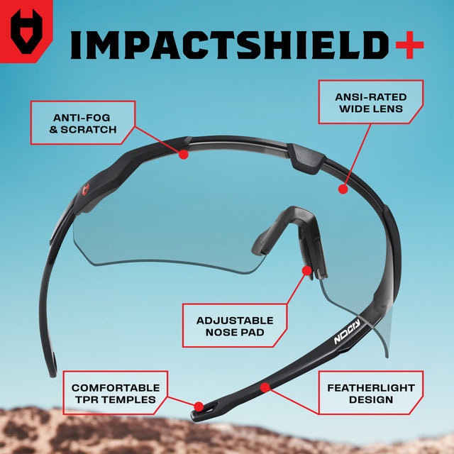 ImpactShield+ Clear Safety Glasses