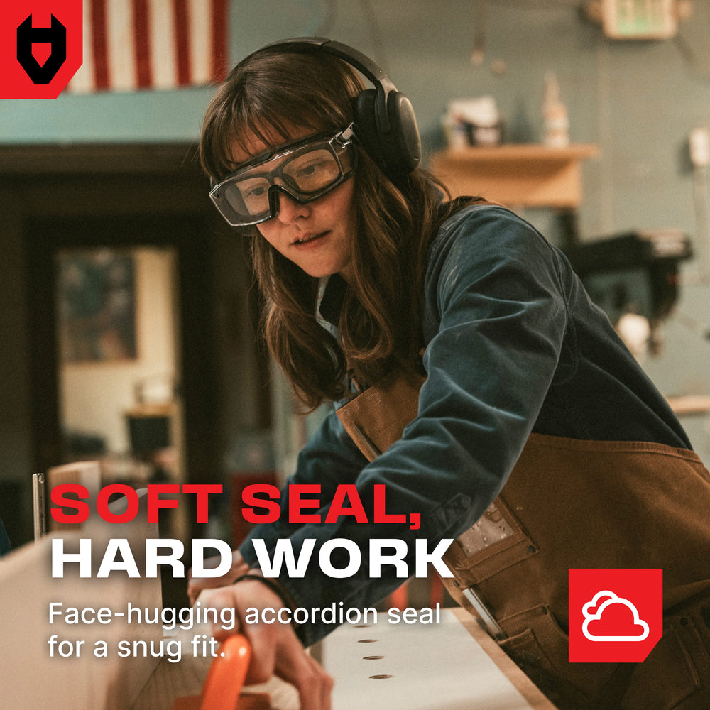 OverSpecs+ Seal Safety Goggles Over Glasses