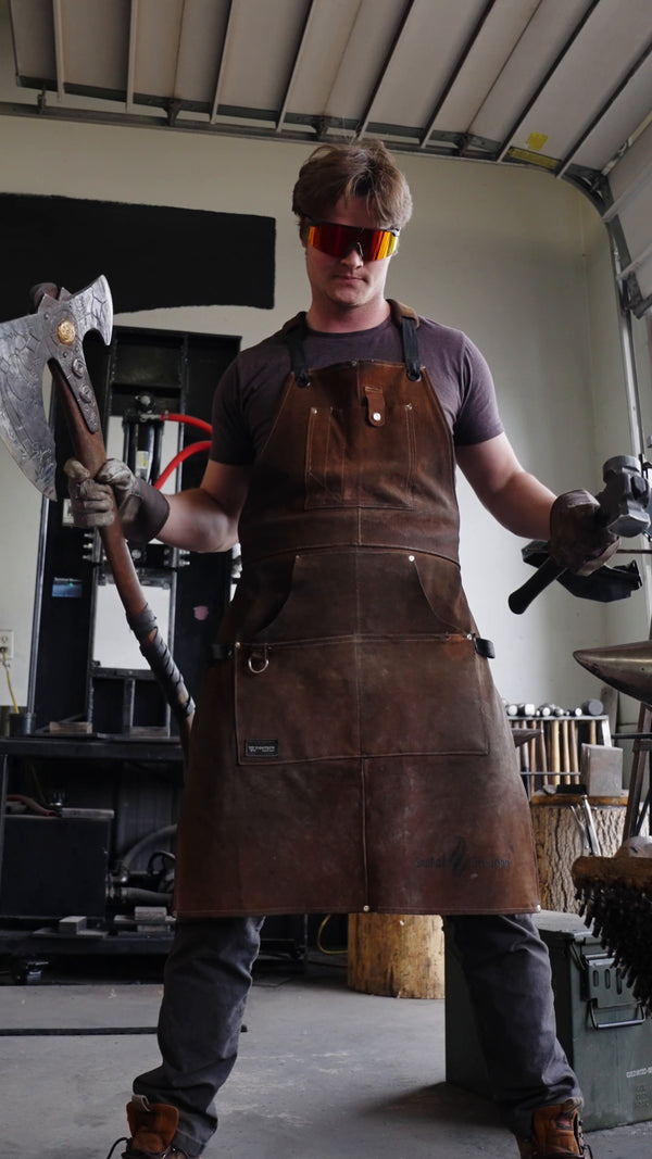 Marcus, tile, Atlanta: half-laid floor, the strap check at hour six. Paid collab, said in the caption.