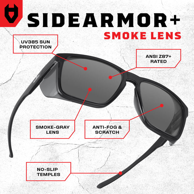 SideArmor+ Tinted Safety Sunglasses