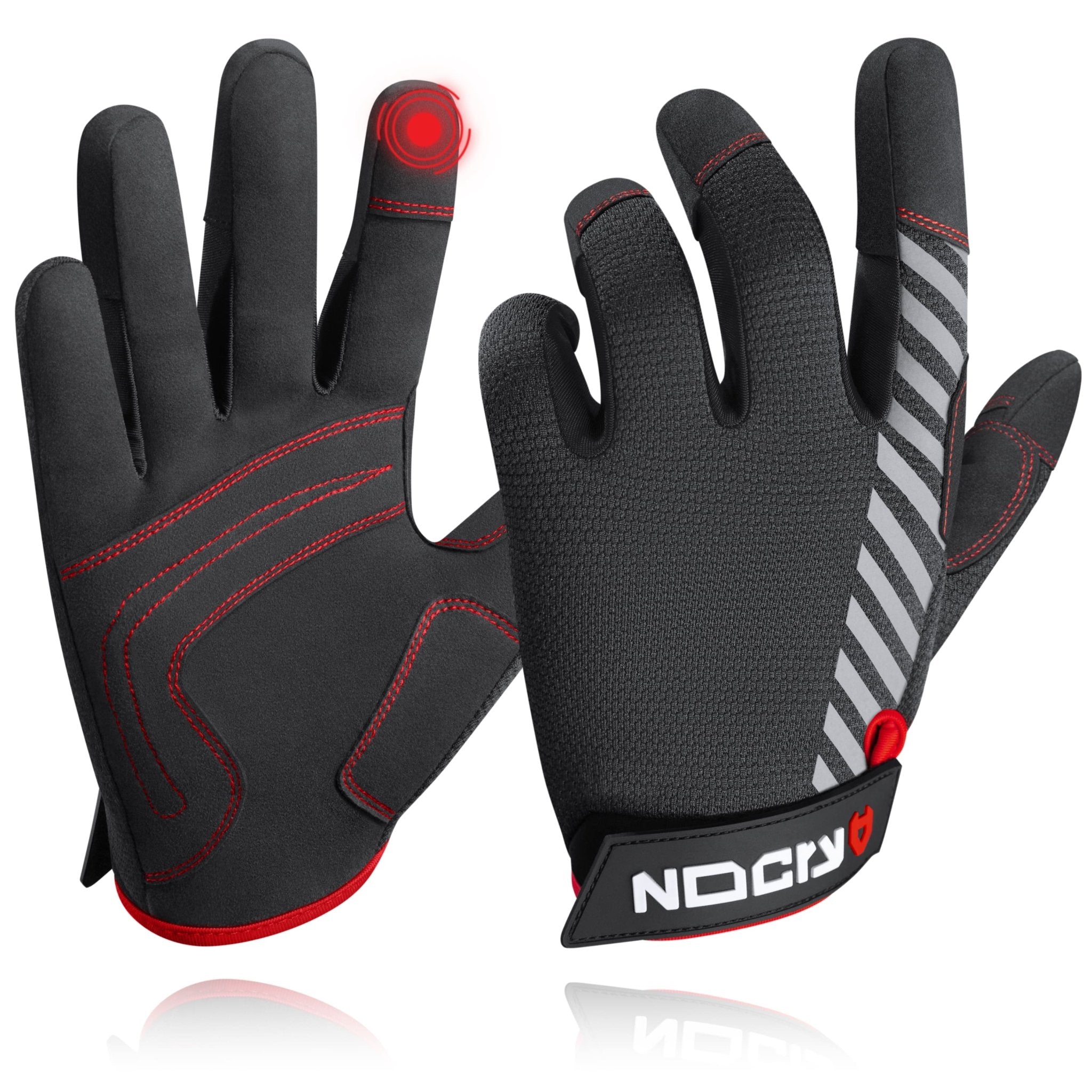 NoCry ToughFit+ Lightweight Durable Utility Work Gloves XL / 1 Pack