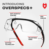 BUNDLE & Save: OverSpecs+ Clear & Tinted Over - the - Glasses Safety Glasses - NoCry - 