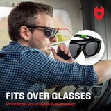 BUNDLE & Save: OverSpecs+ Clear & Tinted Over - the - Glasses Safety Glasses - NoCry - 