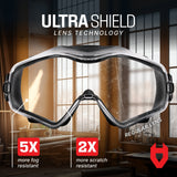 BUNDLE: UltraShield Pro Safety Goggles & Goggles Case+ - NoCry - 