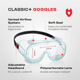 Classic+ Safety Goggles - NoCry - 