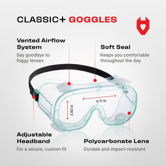Classic+ Safety Goggles - NoCry - 
