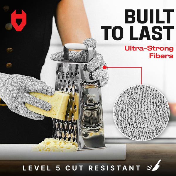 CutGuard+ Enhanced Grip Cut Resistant Gloves - NOCRY