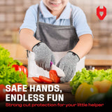 CutGuard Kids Ultra - Elastic Cut Resistant Gloves - NoCry - 