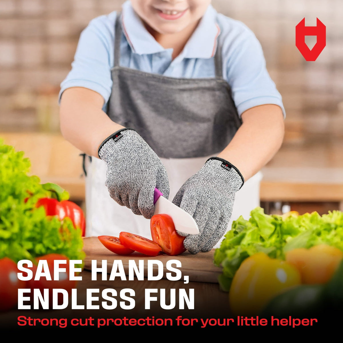 CutGuard Kids Ultra - Elastic Cut Resistant Gloves - NOCRY