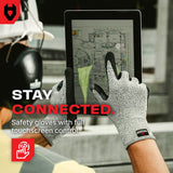 CutGuard Pro Tough Coated Cut Resistant Gloves - NoCry - 