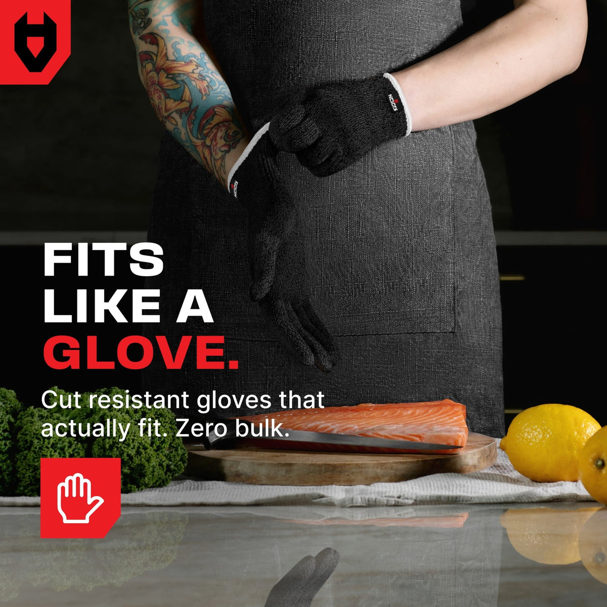CutGuard+ Reinforced Cut Resistant Gloves - NoCry - 