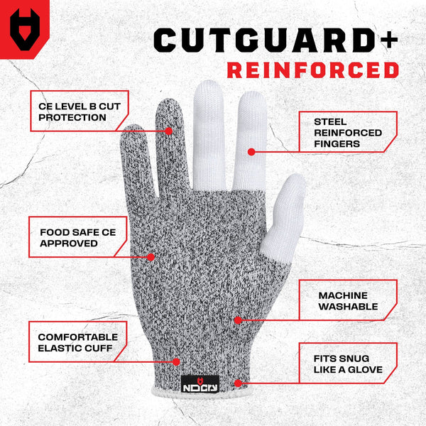 CutGuard+ Reinforced Cut Resistant Gloves - NOCRY