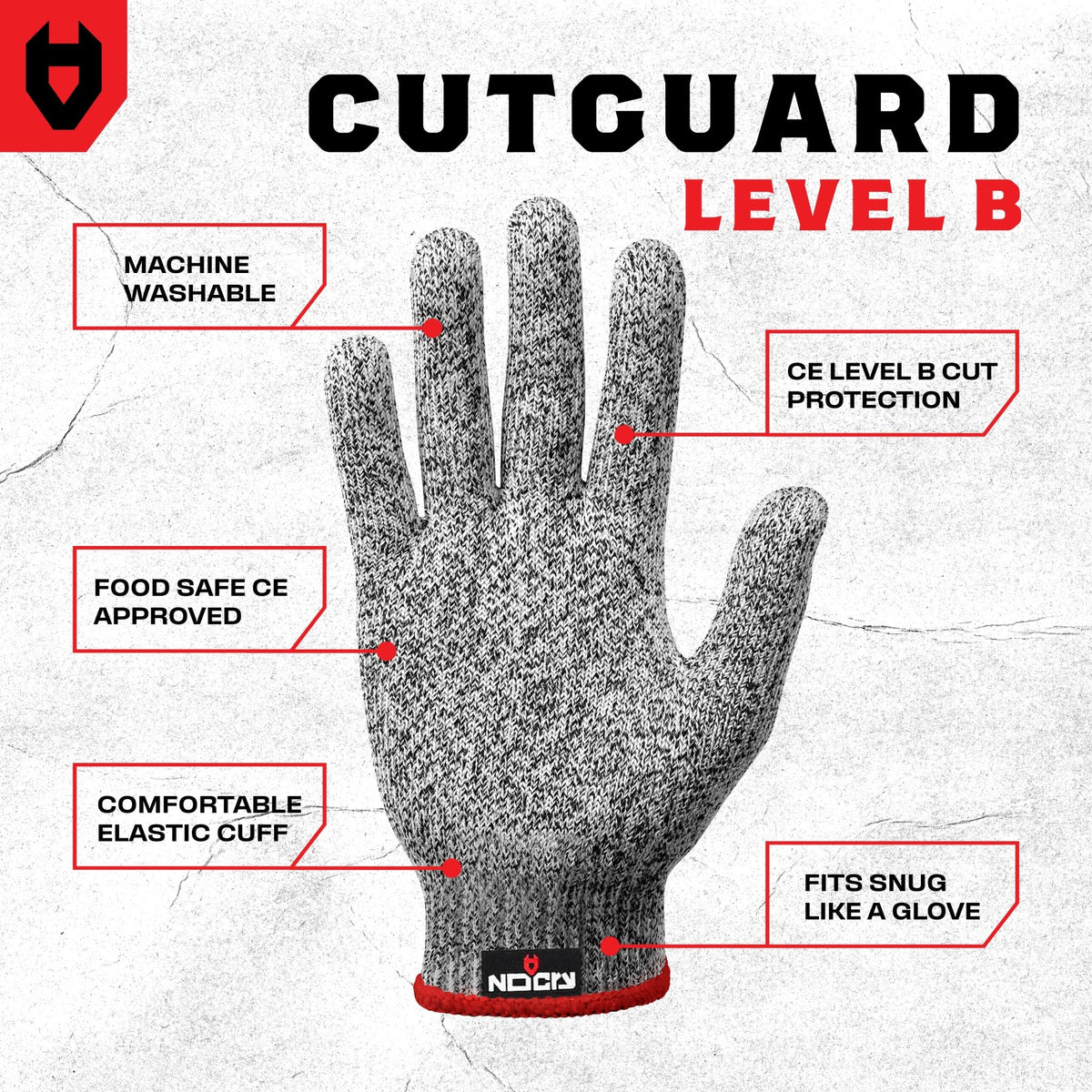 CutGuard Ultra - Elastic Cut Resistant Gloves - NOCRY