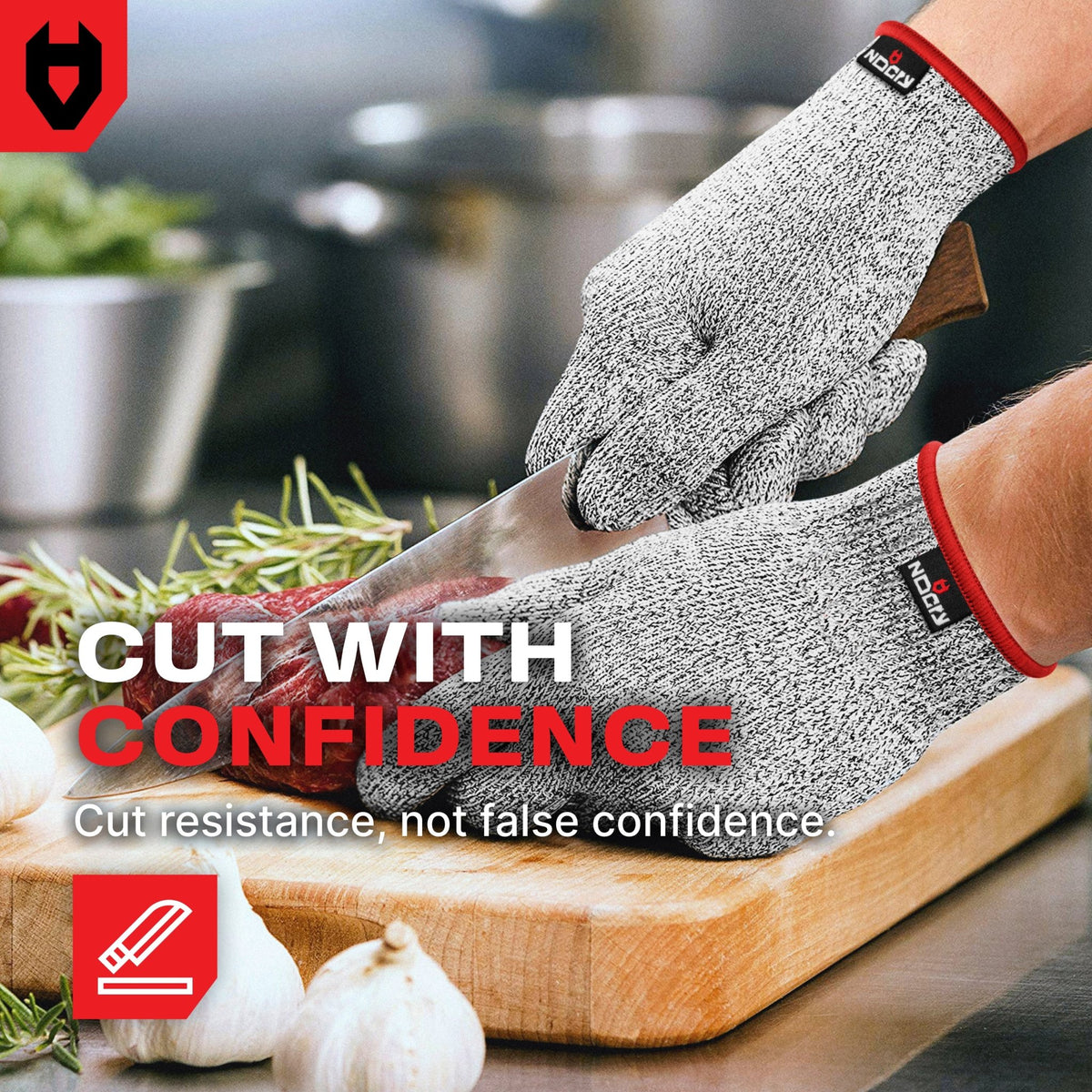 CutGuard Ultra - Elastic Cut Resistant Gloves - NOCRY