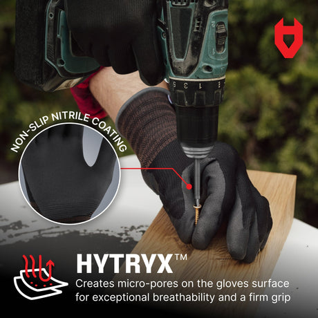 EcoFit Nitrile Coated Work Gloves - NoCry - 