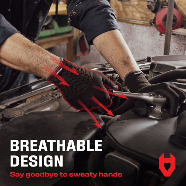 EcoFit Nitrile Coated Work Gloves - NoCry - 