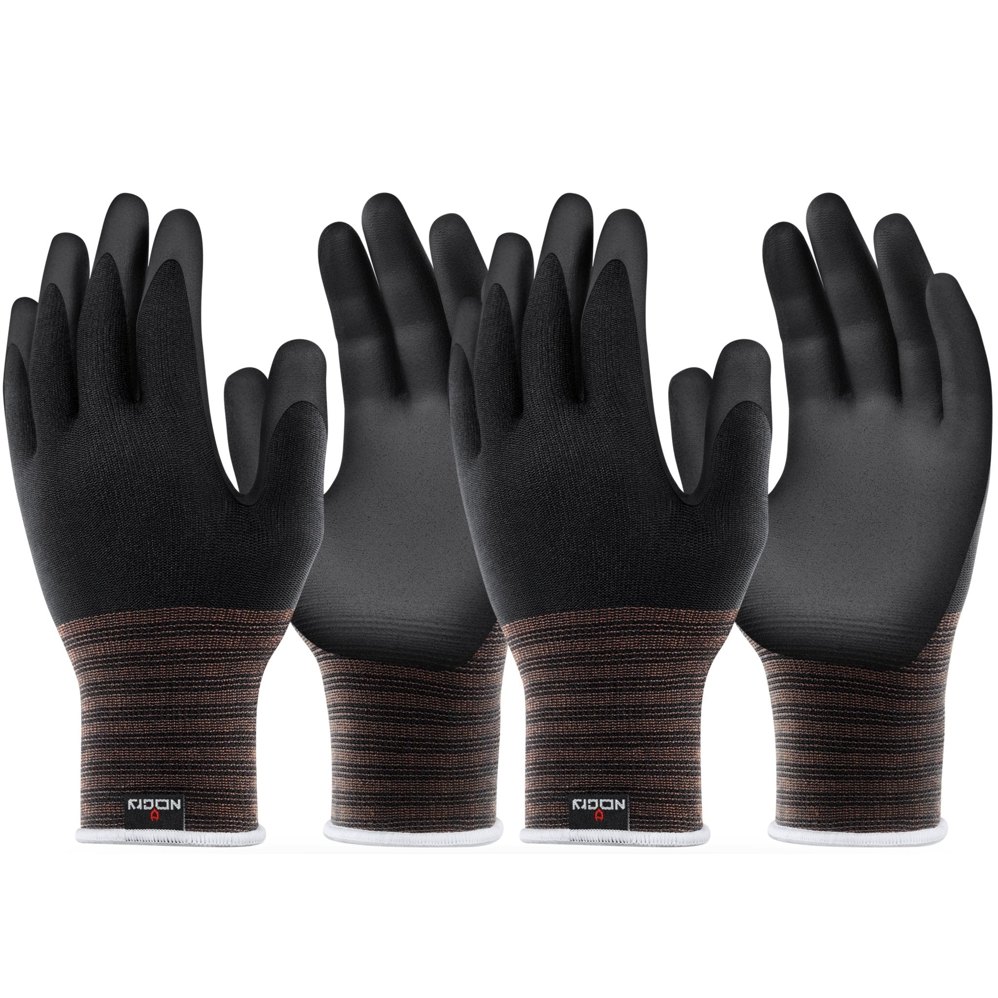 nocry handschuhe NoCry EcoFit Nitrile Coated Utility Gloves for Ultimate Grip and Comfort L / 2 Pack