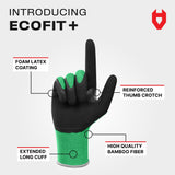 EcoFit+ Soft Bamboo Gardening Gloves - NoCry - 