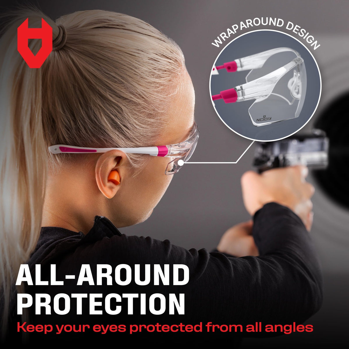 EyeArmor+ Adjustable Anti - Fog Safety Glasses - NoCry - 