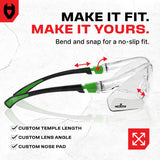EyeArmor+ Adjustable Anti - Fog Safety Glasses - NoCry - 
