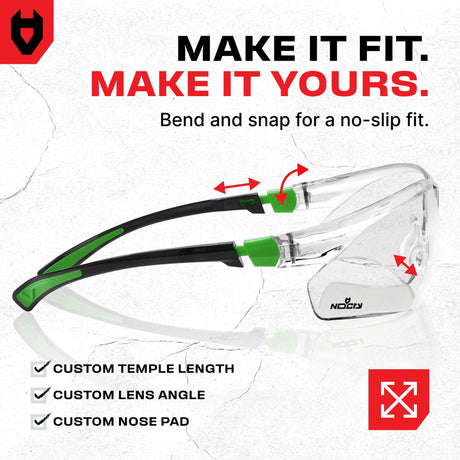 EyeArmor+ Adjustable Anti - Fog Safety Glasses - NoCry - 