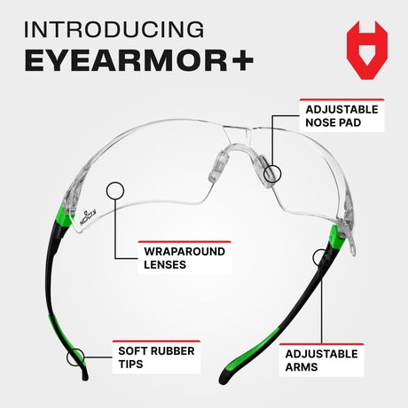 EyeArmor+ Adjustable Anti - Fog Safety Glasses - NoCry - 