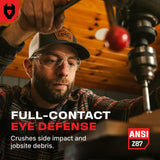 EyeArmor+ Adjustable Anti - Fog Safety Glasses - NoCry - 