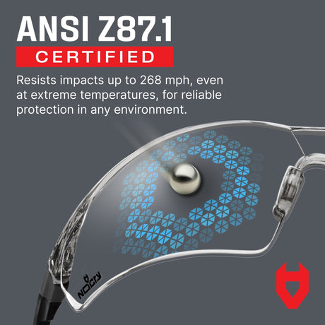 EyeArmor+ Adjustable Anti-Fog Safety Glasses - NoCry -