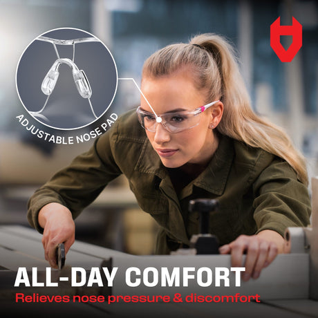 EyeArmor+ Adjustable Anti - Fog Safety Glasses - NoCry - 