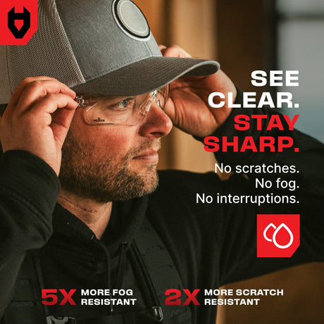 EyeArmor+ Adjustable Anti - Fog Safety Glasses - NoCry - 