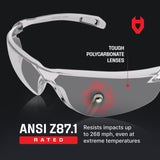 EyeArmor Lightweight Safety Glasses - NoCry - 