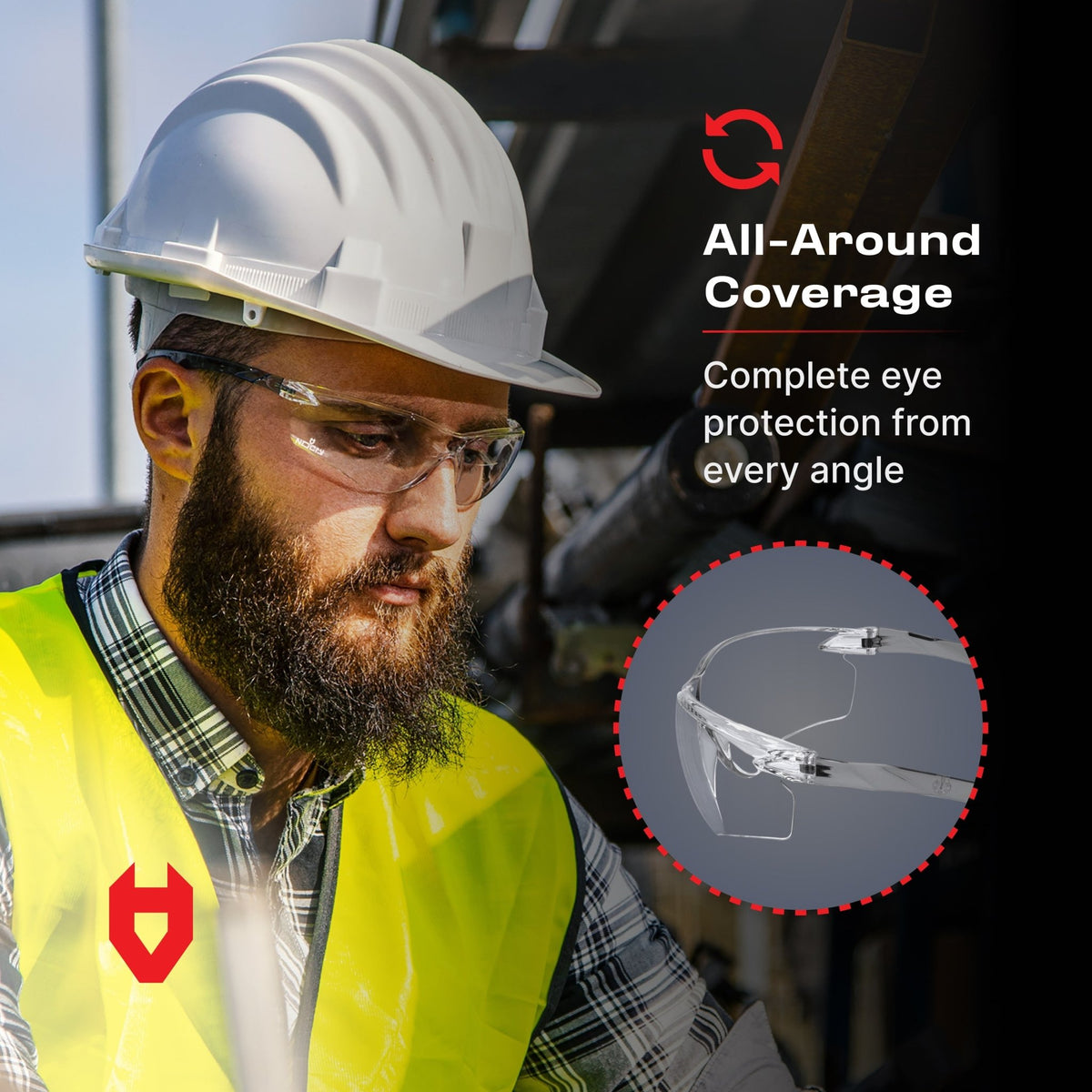 EyeArmor Lightweight Safety Glasses - NOCRY