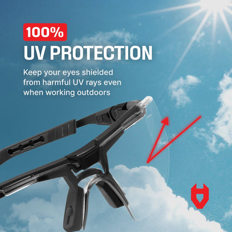 EyeArmor Pro Fully Adjustable Safety Glasses - NoCry - 