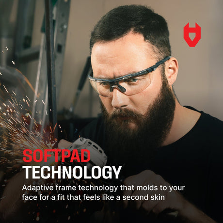 EyeArmor Pro Fully Adjustable Safety Glasses - NoCry - 