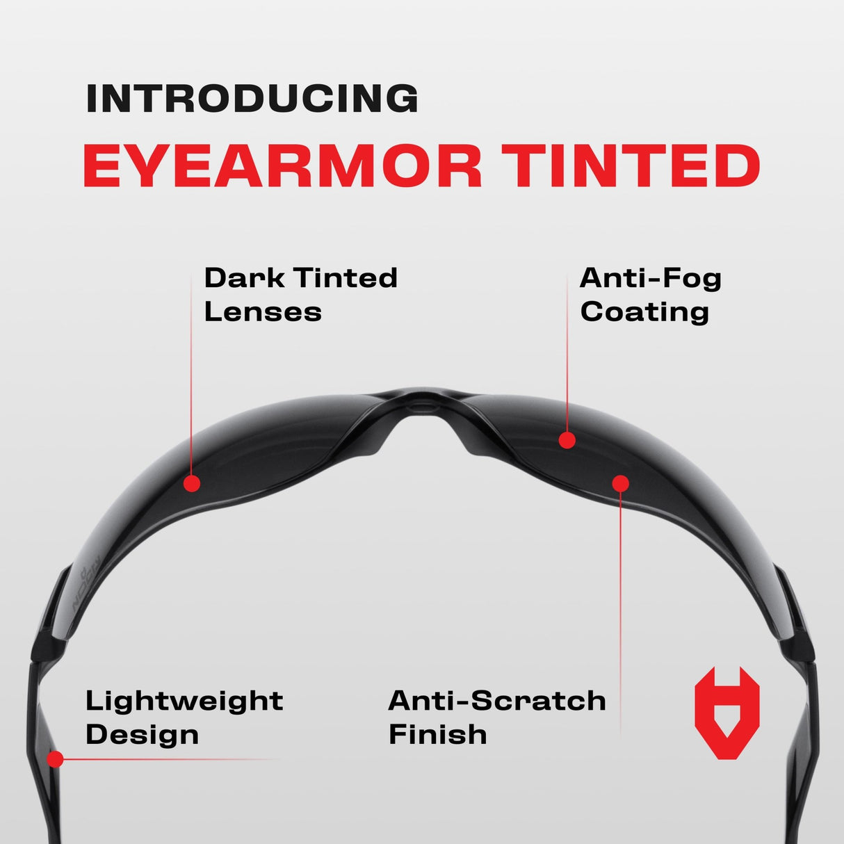 EyeArmor Tint Lightweight Safety Sunglasses - NoCry - 