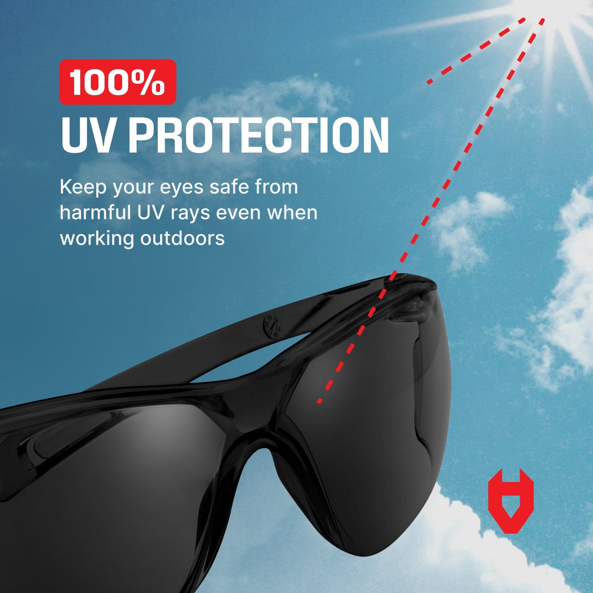 EyeArmor Tint Lightweight Safety Sunglasses - NoCry - 